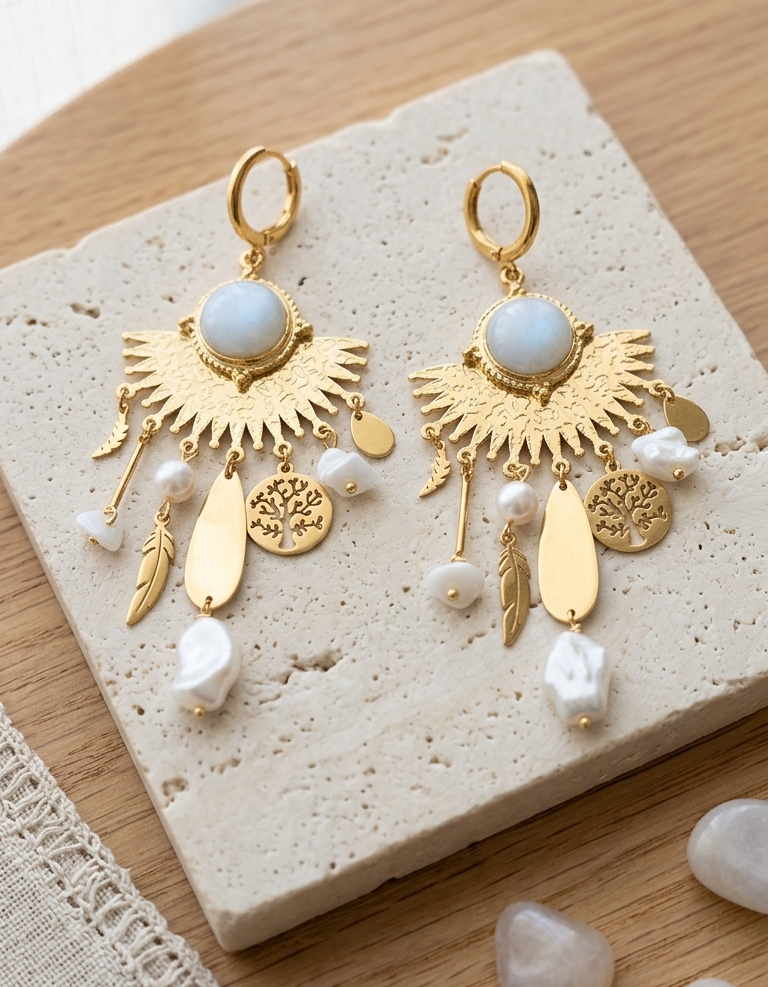 Boucles d'oreilles LOUNA🕊️